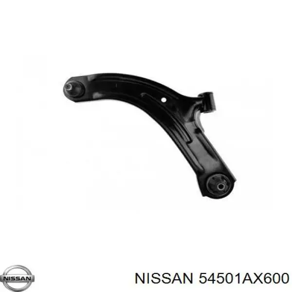 54501AX600 Nissan/Infiniti Braço oscilante inferior esquerdo de suspensão dianteira
