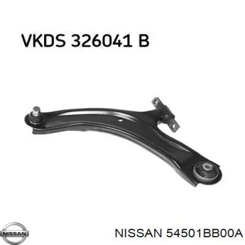 Braço oscilante inferior esquerdo de suspensão dianteira Nissan/Infiniti 54501BB00A preço, a partir de 81,07 USD