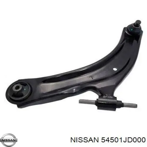 54501JD000 Nissan/Infiniti Braço oscilante inferior esquerdo de suspensão dianteira