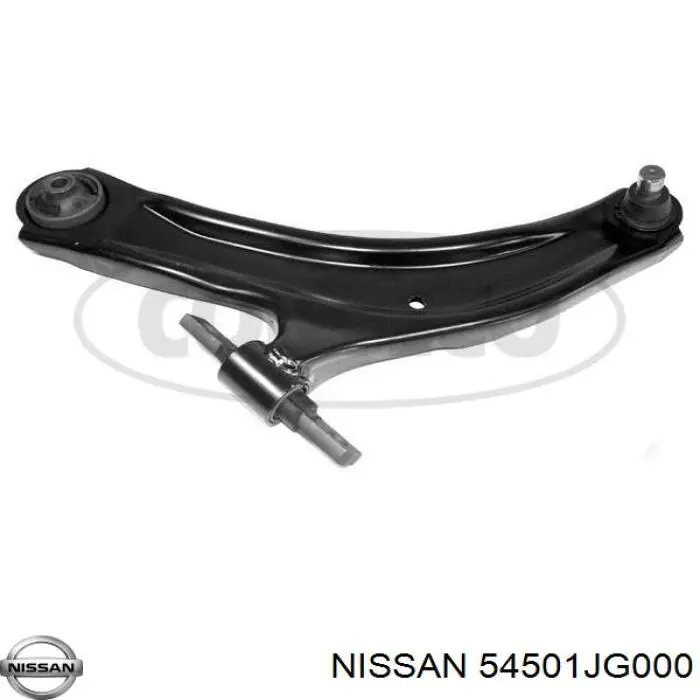 54501JG000 Nissan/Infiniti Braço oscilante inferior esquerdo de suspensão dianteira