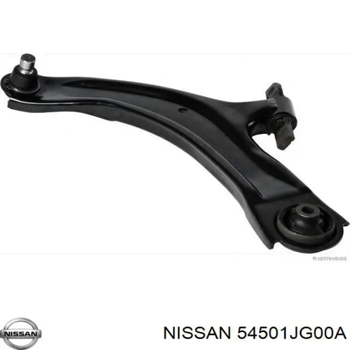 54501JG00A Nissan/Infiniti Braço oscilante inferior esquerdo de suspensão dianteira