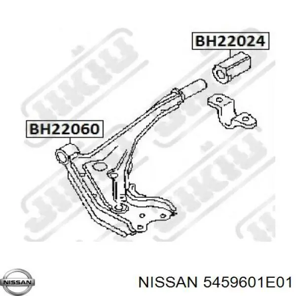 5459601E01 Nissan/Infiniti Bloco silencioso dianteiro do braço oscilante inferior