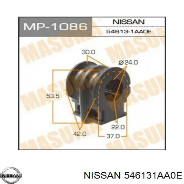 Bucha de estabilizador dianteiro Nissan/Infiniti 546131AA0E preço, a partir de 7,50 USD