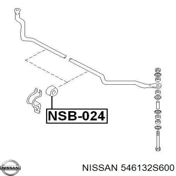 Bucha de estabilizador dianteiro Nissan/Infiniti 546132S600 preço, a partir de 4,84 USD