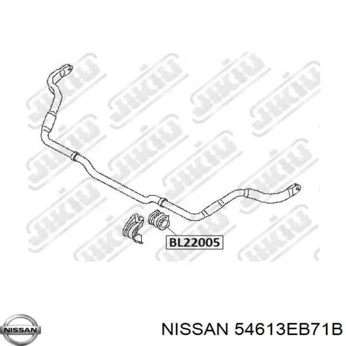 54613EB71B Nissan/Infiniti Bucha de estabilizador dianteiro