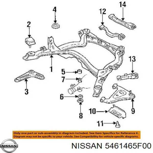  Nissan/Infiniti 5461465F00 preço, a partir de 18,78 USD
