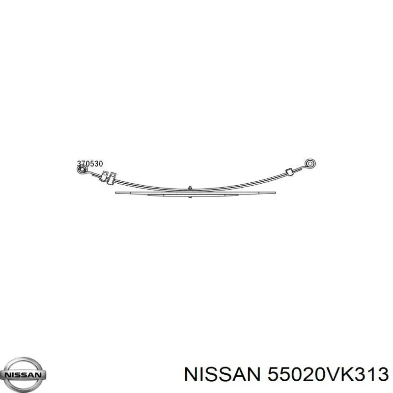Compre 55020VK313 Nissan/Infiniti Suspensão de lâminas traseiro