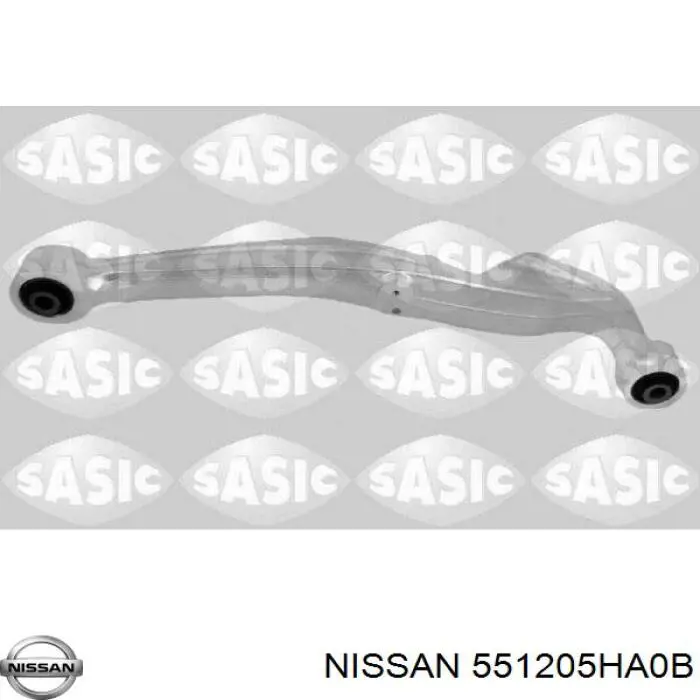 551205HA0B Nissan/Infiniti Braço oscilante superior direito de suspensão traseira