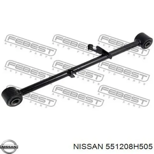 Compre 551208H505 Nissan/Infiniti Braço oscilante inferior esquerdo de suspensão traseira