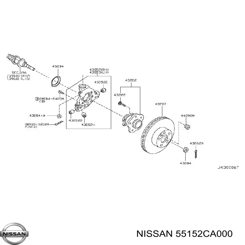Bloco silencioso do pino de apoio traseiro Nissan/Infiniti 55152CA000 preço, a partir de 11,16 USD