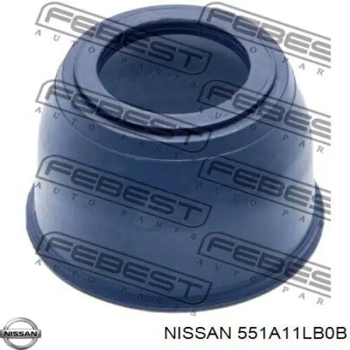 Braço oscilante inferior esquerdo de suspensão traseira 551A11LB0B Nissan/Infiniti