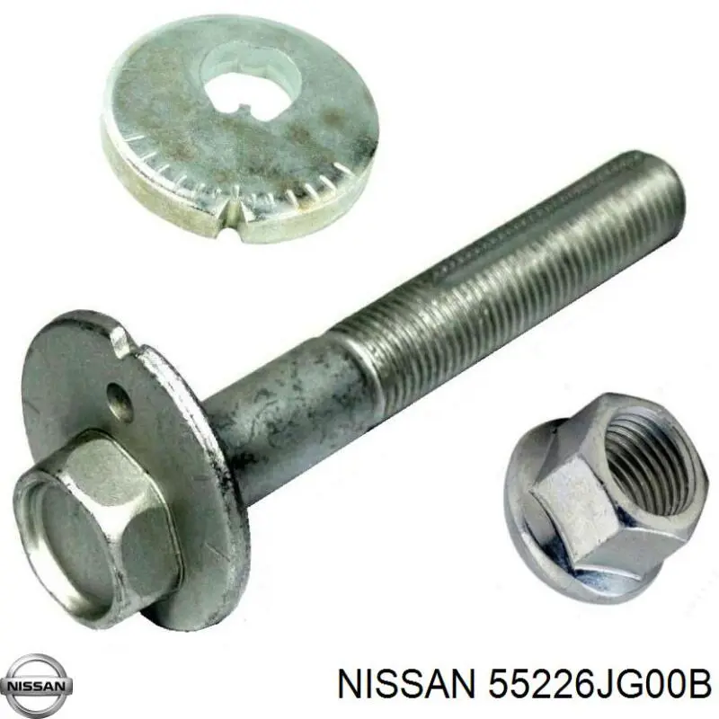 Compre 55226JG00B Nissan/Infiniti Parafuso de braço oscilante traseiro longitudinal (de inclinação)