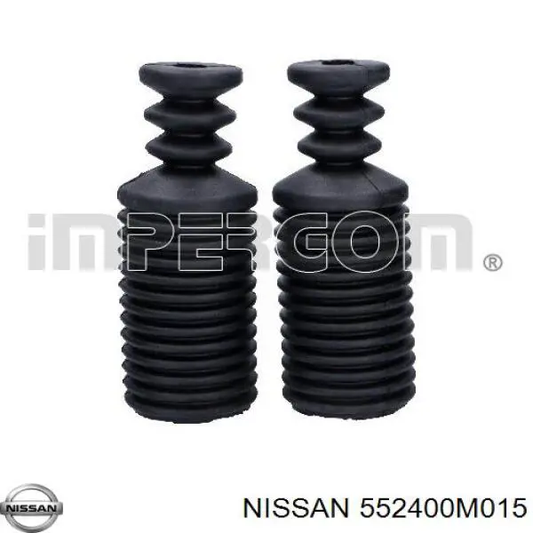 Compre 552400M015 Nissan/Infiniti Pára-choque (grade de proteção) de amortecedor traseiro + bota de proteção