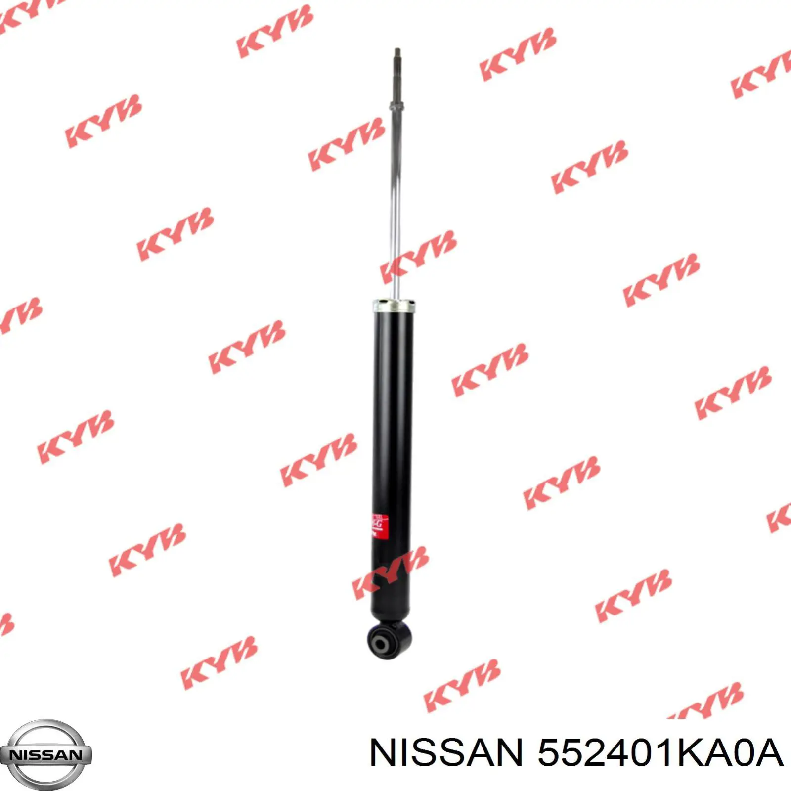 552401KA0A Nissan/Infiniti Pára-choque (grade de proteção) de amortecedor traseiro + bota de proteção