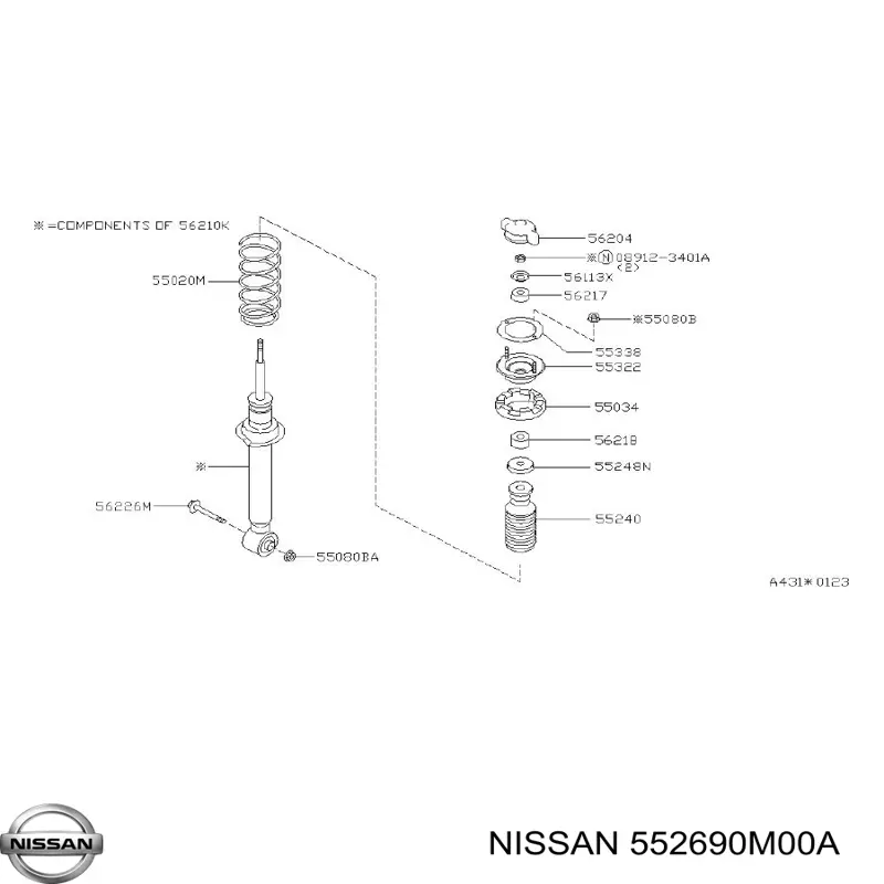 552690M00A Nissan/Infiniti 