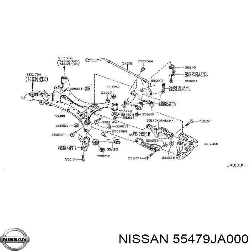  Nissan/Infiniti 55479JA000 preço, a partir de 17,00 USD