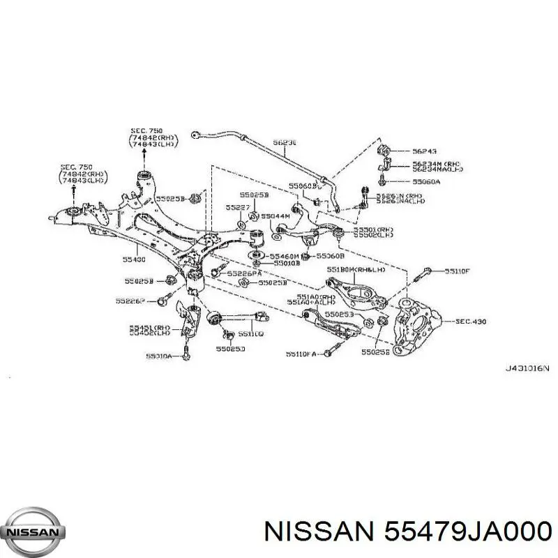 Compre 55479JA000 Nissan/Infiniti 
