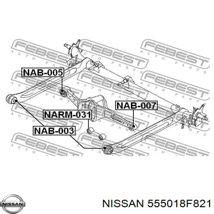 Viga de suspensão traseira (plataforma veicular) Nissan/Infiniti 55501BM410 preço, a partir de 253,03 USD