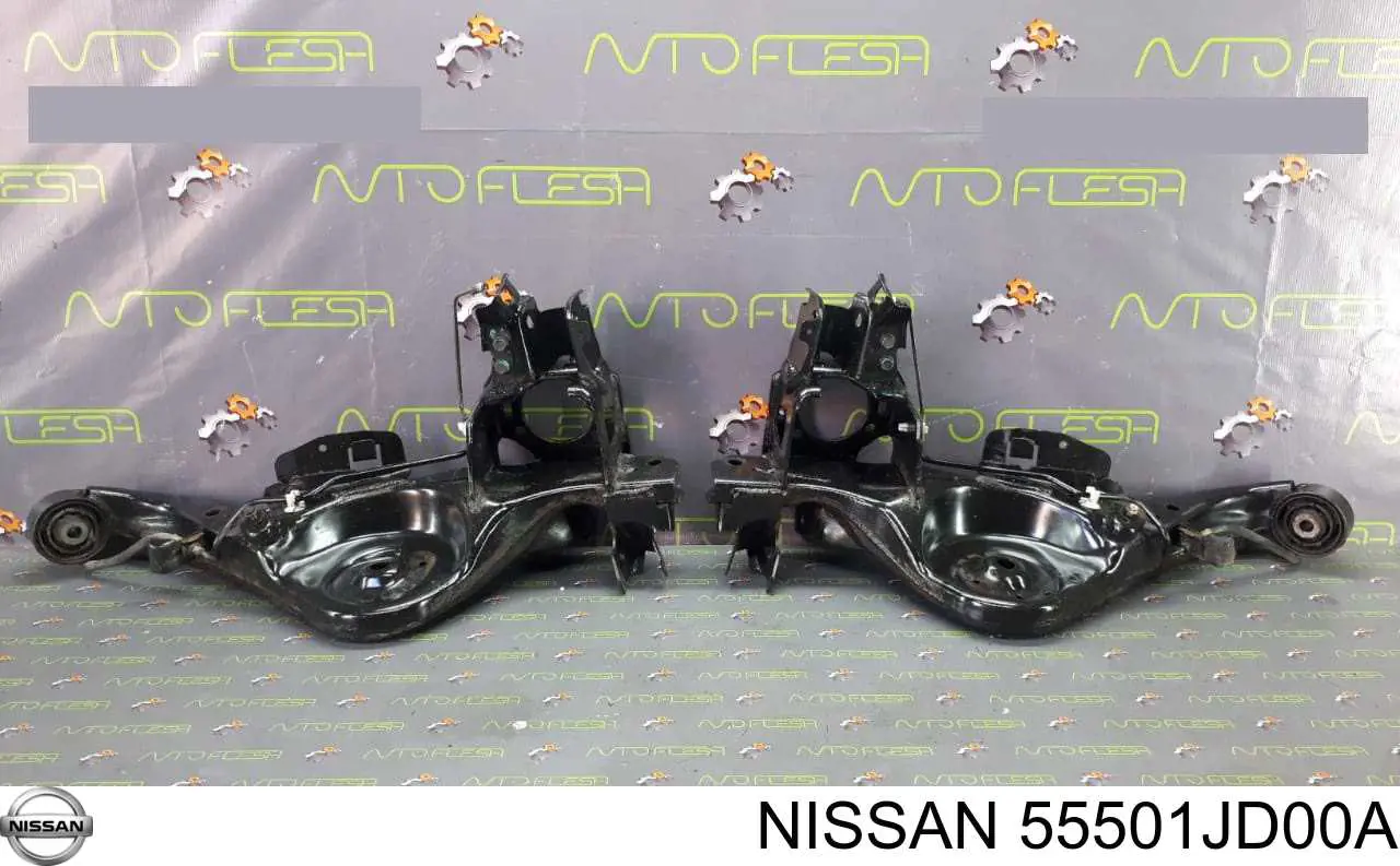 55501JD00A Nissan/Infiniti Braço oscilante (tração) longitudinal inferior direito de suspensão traseira