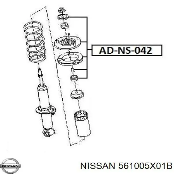 Compre 561005X01B Nissan/Infiniti Amortecedor dianteiro
