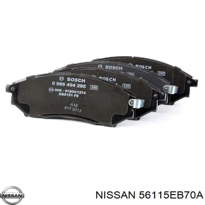 Compre 56115EB70A Nissan/Infiniti Suporte de amortecedor dianteiro