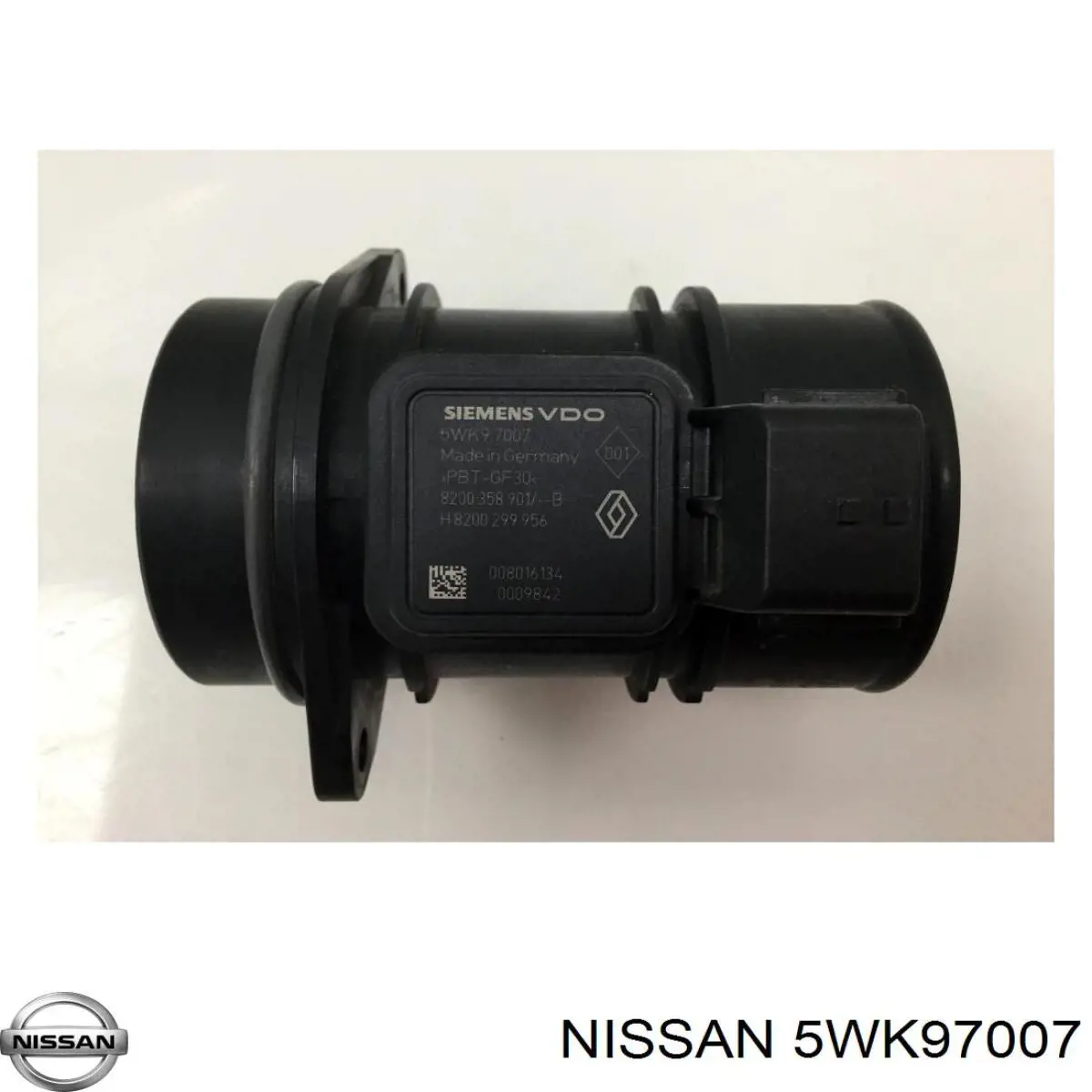 Compre 5WK97007 Nissan/Infiniti Sensor de fluxo (consumo) de ar, medidor de consumo M.A.F. - (Mass Airflow)