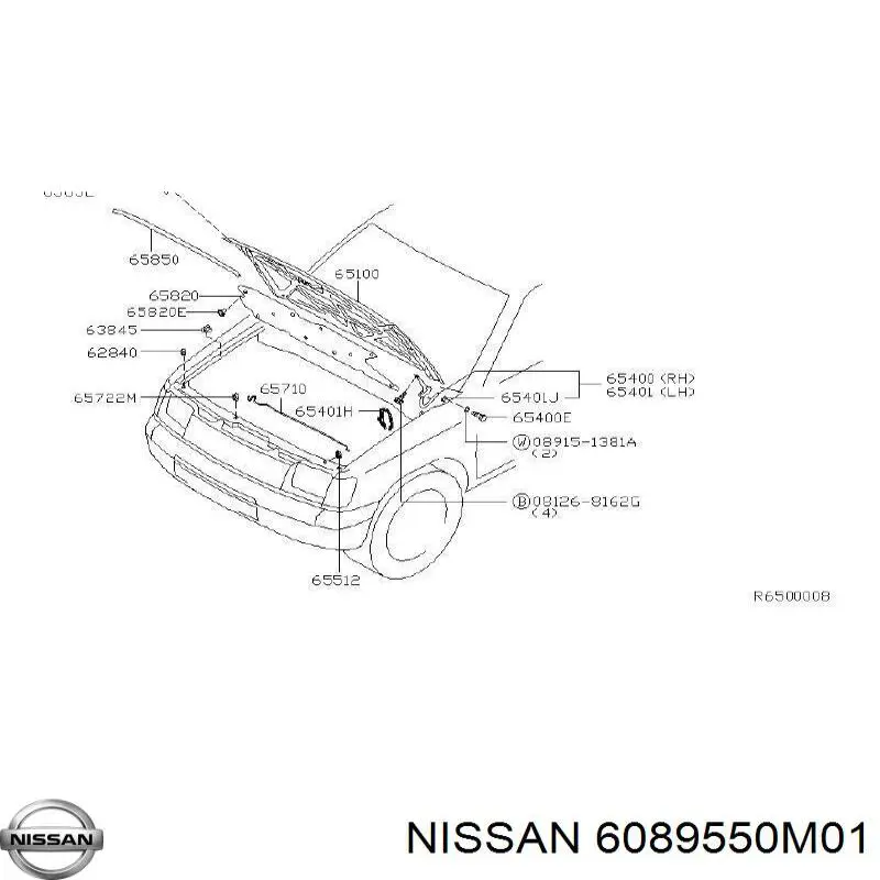  Nissan/Infiniti 6089550M01 preço, a partir de 10,55 USD