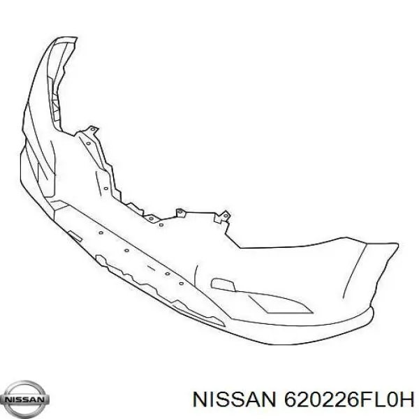 Pára-choque dianteiro Nissan/Infiniti 620226FL0H preço, a partir de 195,65 USD
