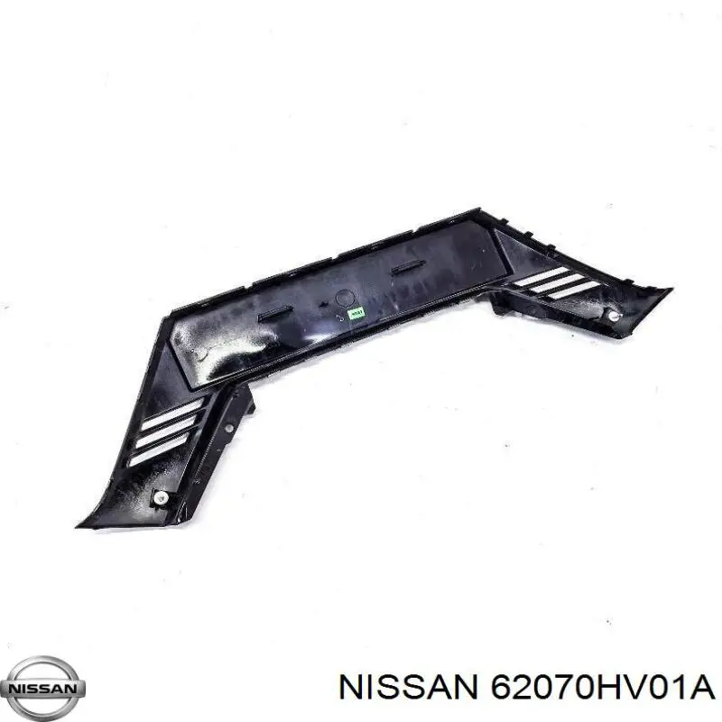 Placa sobreposta central do pára-choque dianteiro Nissan/Infiniti 62070HV01A