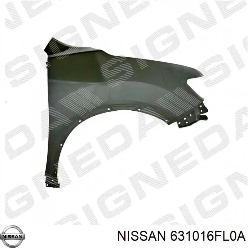 Pára-lama dianteiro esquerdo Nissan/Infiniti 631016FL0A preço, a partir de 106,18 USD