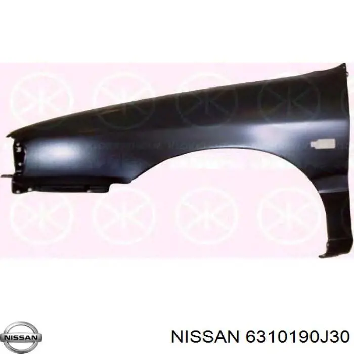 Compre 6310190J30 Nissan/Infiniti Pára-lama dianteiro esquerdo