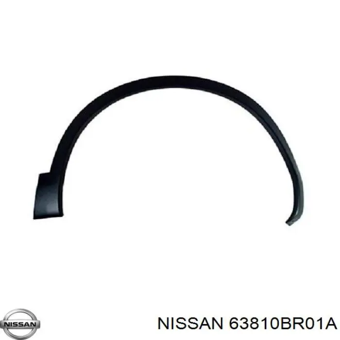 Expansor (placa sobreposta) de arco do pára-lama dianteiro direito Nissan/Infiniti 63810BR01A preço, a partir de 71,51 USD