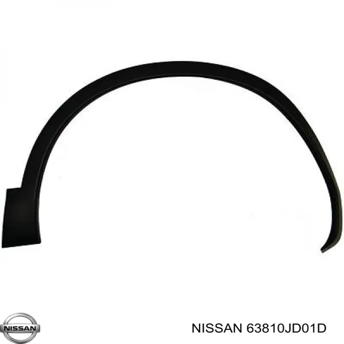 Expansor (placa sobreposta) de arco do pára-lama dianteiro direito Nissan/Infiniti 63810JD01D preço, a partir de 71,51 USD