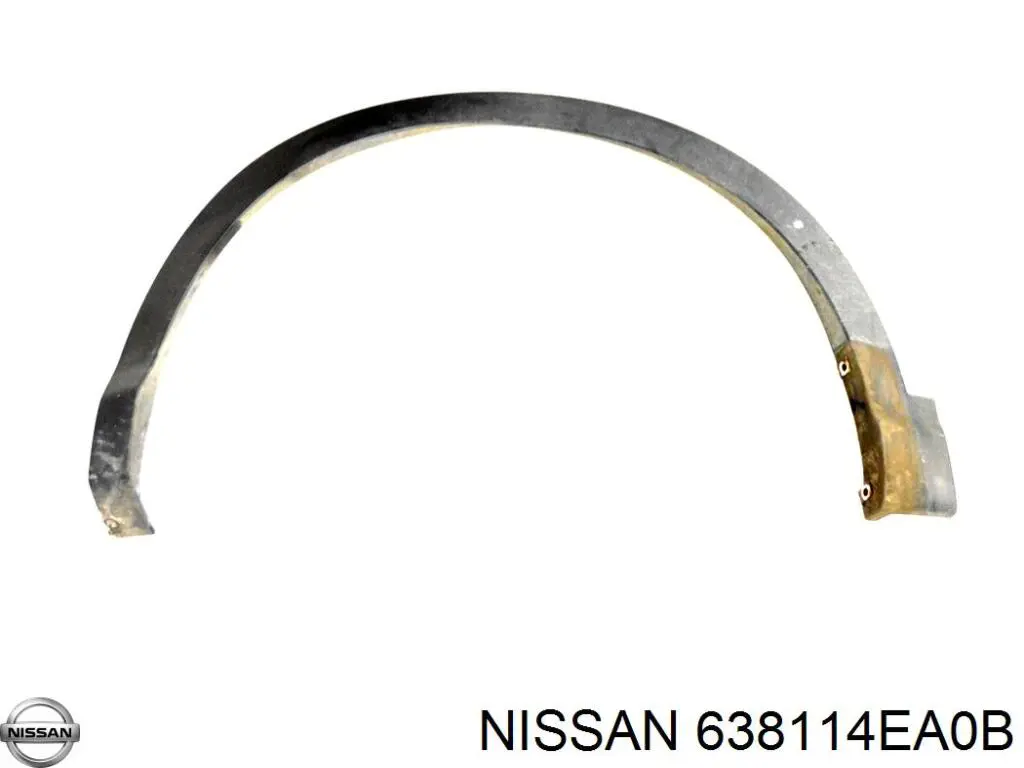 638114EA0B Nissan/Infiniti Expansor (placa sobreposta) de arco do pára-lama dianteiro esquerdo