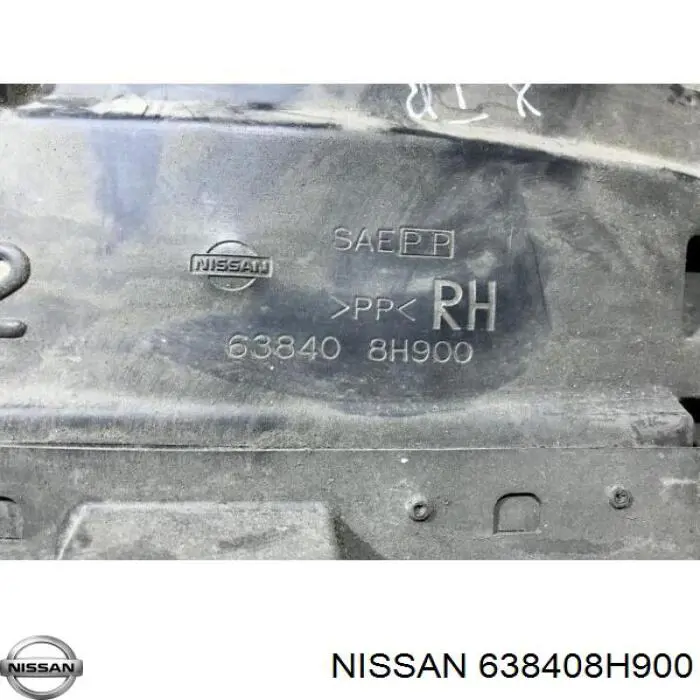 Compre 638408H910 Nissan/Infiniti Guarda-barras direito do pára-lama dianteiro