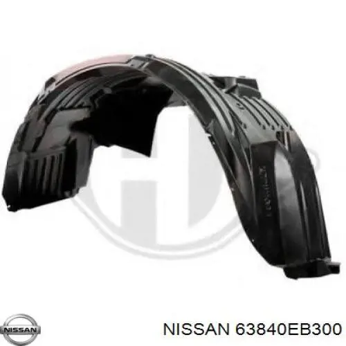 Compre 638403X30A Nissan/Infiniti Guarda-barras direito do pára-lama dianteiro