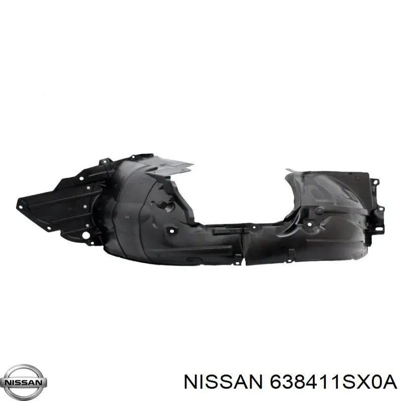 Guarda-barras esquerdo do pára-lama dianteiro Nissan/Infiniti 638411SX0A preço, a partir de 230,61 USD