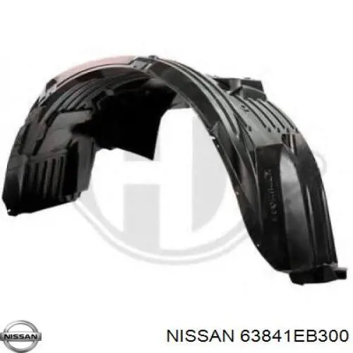 63841EB300 Nissan/Infiniti Guarda-barras esquerdo do pára-lama dianteiro