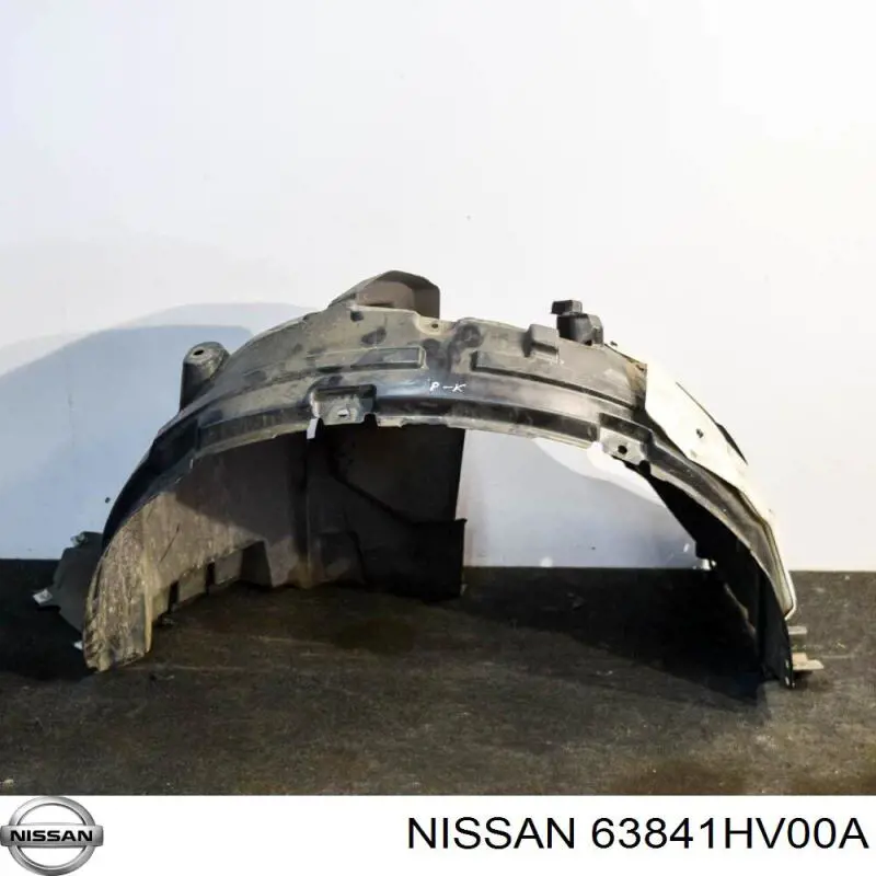63841HV00A Nissan/Infiniti Guarda-barras esquerdo do pára-lama dianteiro