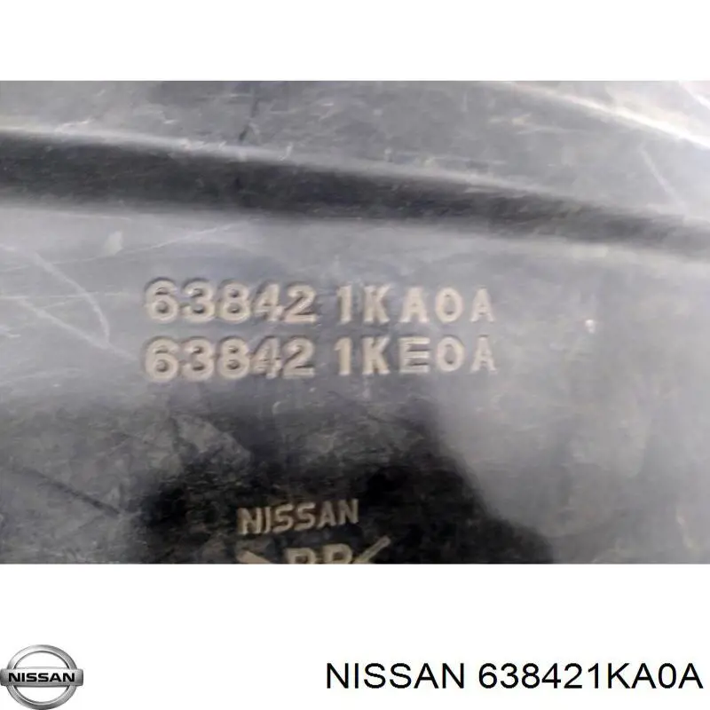 Guarda-barras direito do pára-lama dianteiro Nissan/Infiniti 638421KA0A preço, a partir de 26,90 USD