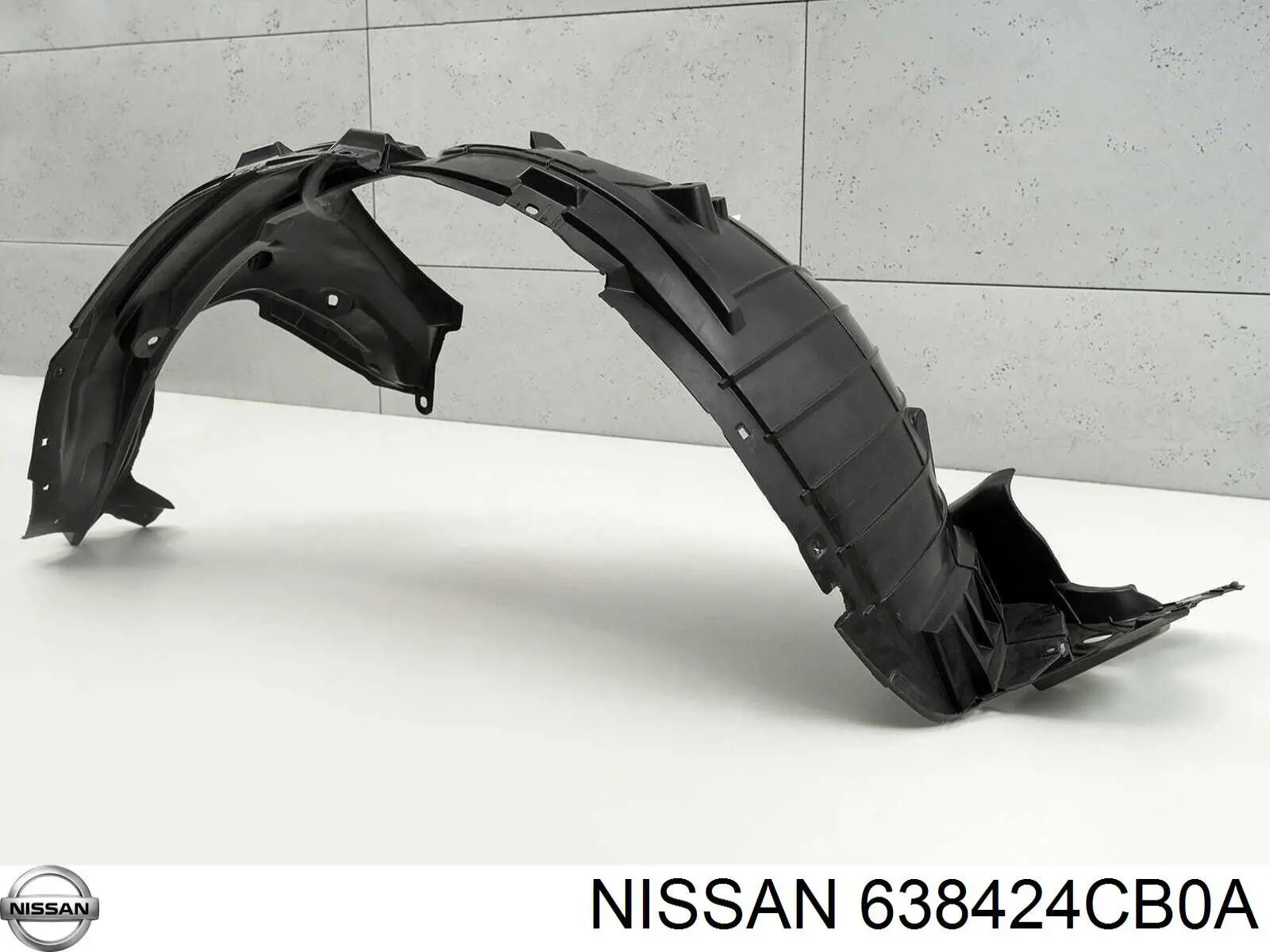 Compre 638424CB0A Nissan/Infiniti Guarda-barras direito do pára-lama dianteiro