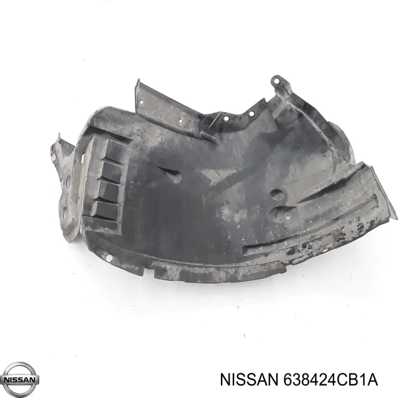638424CB1A Nissan/Infiniti Guarda-barras direito do pára-lama dianteiro