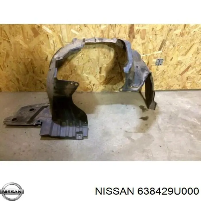 638429U000 Nissan/Infiniti Guarda-barras direito do pára-lama dianteiro