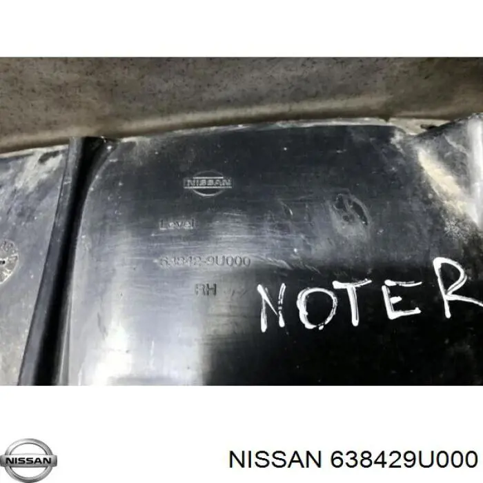 Compre 638429U000 Nissan/Infiniti Guarda-barras direito do pára-lama dianteiro