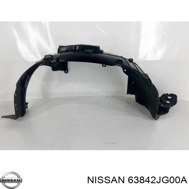 63842JG00A Nissan/Infiniti Guarda-barras direito do pára-lama dianteiro