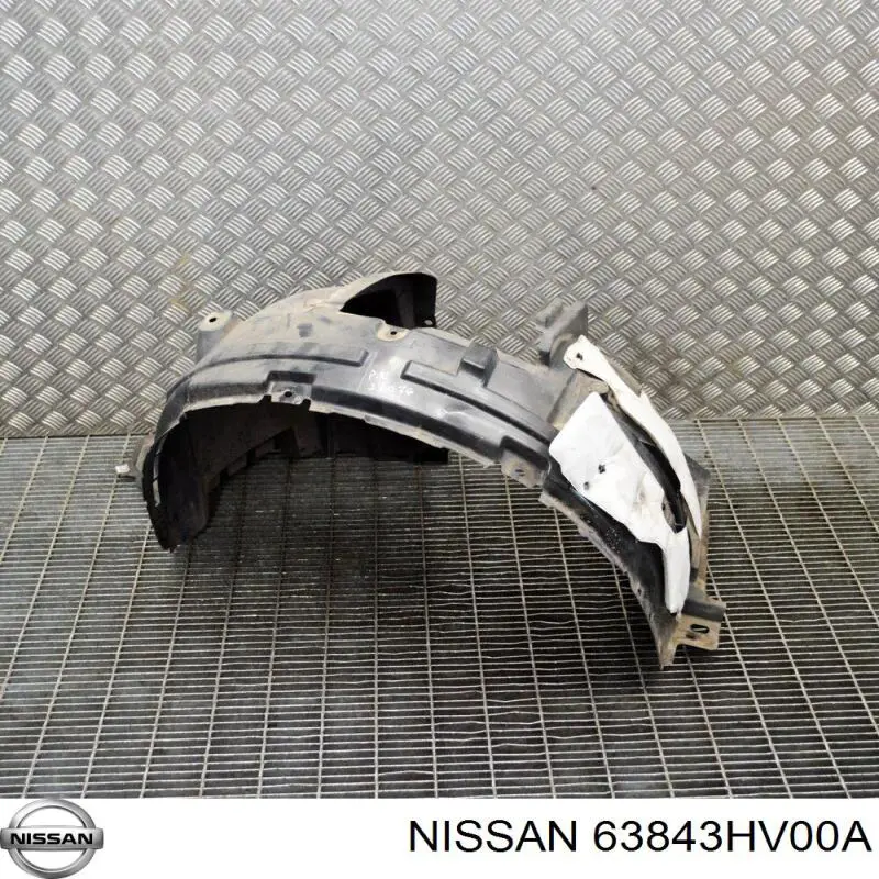 Compre 63843HV00A Nissan/Infiniti Guarda-barras esquerdo do pára-lama dianteiro
