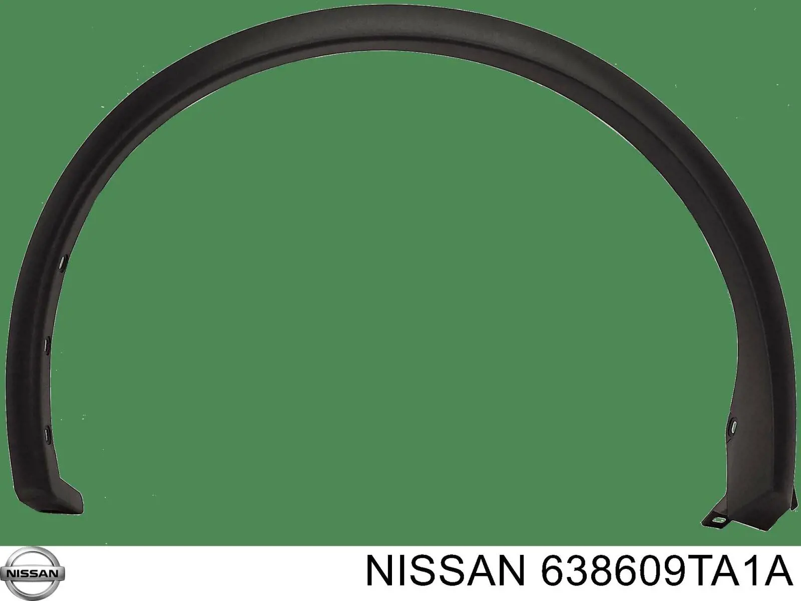 638609TA0A Nissan/Infiniti Expansor (placa sobreposta) de arco do pára-lama dianteiro direito