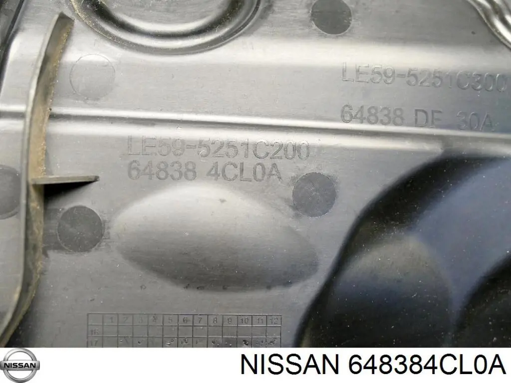 Compre 648384CL0A Nissan/Infiniti Proteção de motor direito