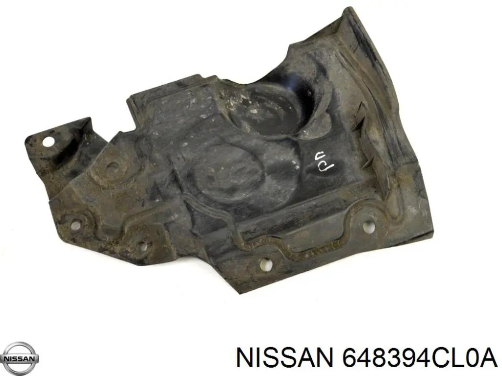 Proteção de motor esquerdo 648394CL0A Nissan/Infiniti