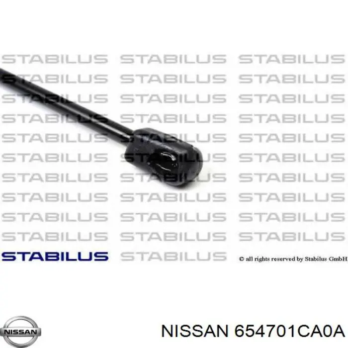 Amortecedor da capota Nissan/Infiniti 654701CA0A preço, a partir de 23,16 USD